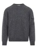 Moncler patch-pocket wool sweater - Grey