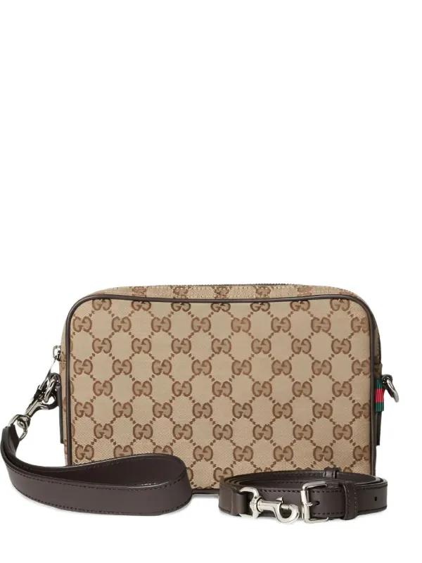 Gucci GG モノグラム ショルダーバッグ S | ブラウン | FARFETCH JP