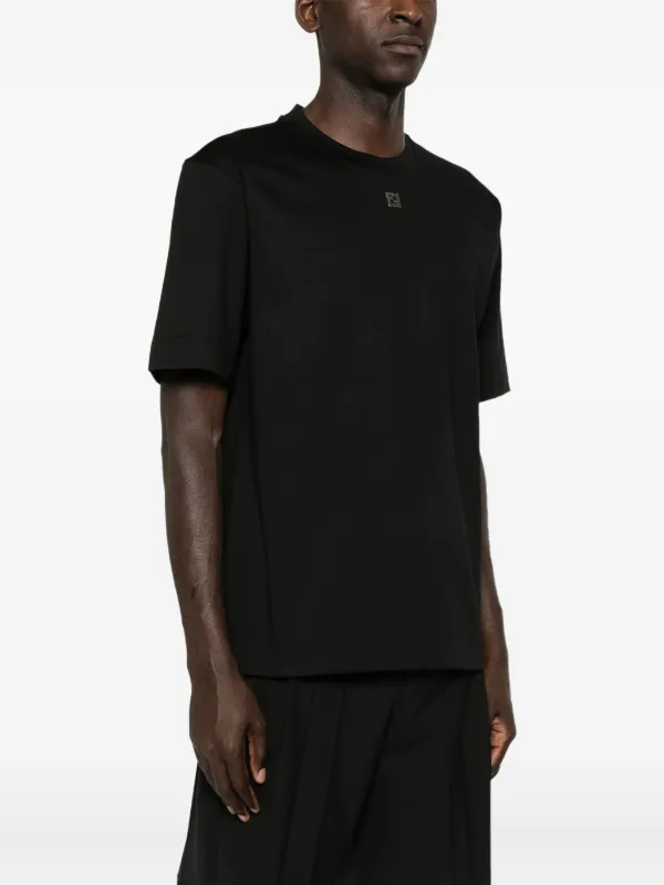 FENDI Logo Cotton T-shirt | Black | FARFETCH AZ