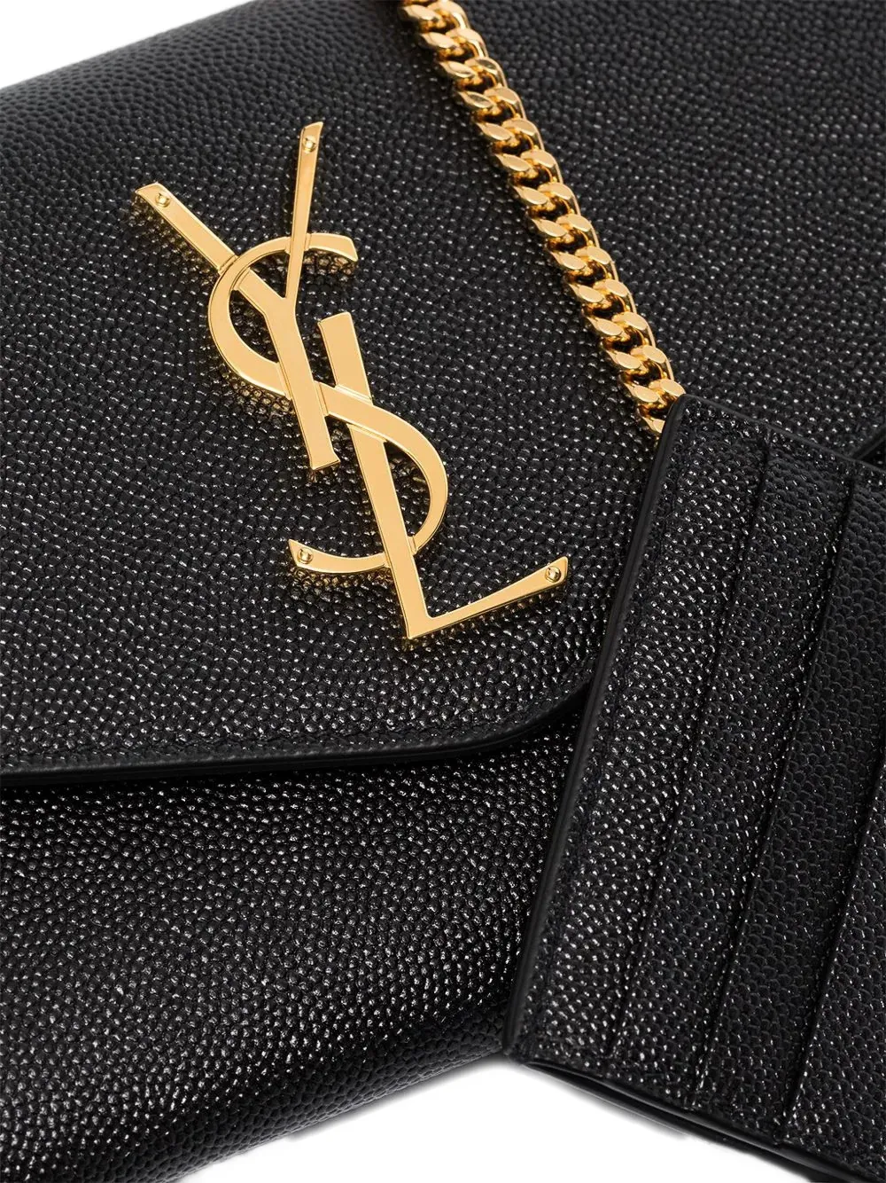 Saint Laurent Mini-tas met Cassandre-plakkaat Zwart