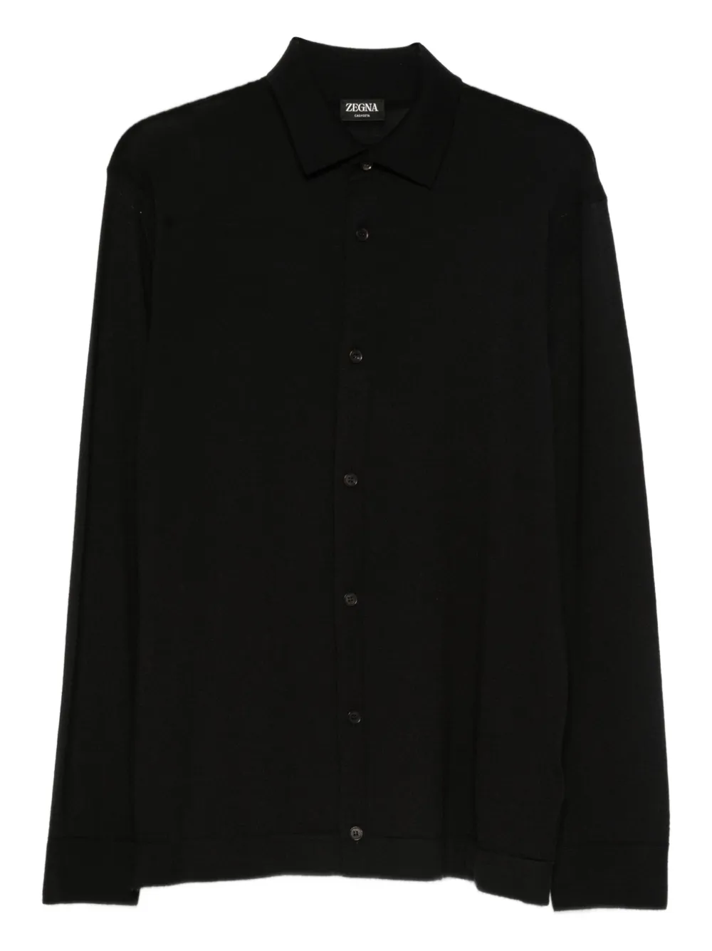 Zegna long-sleeve shirt | Black | Image 1