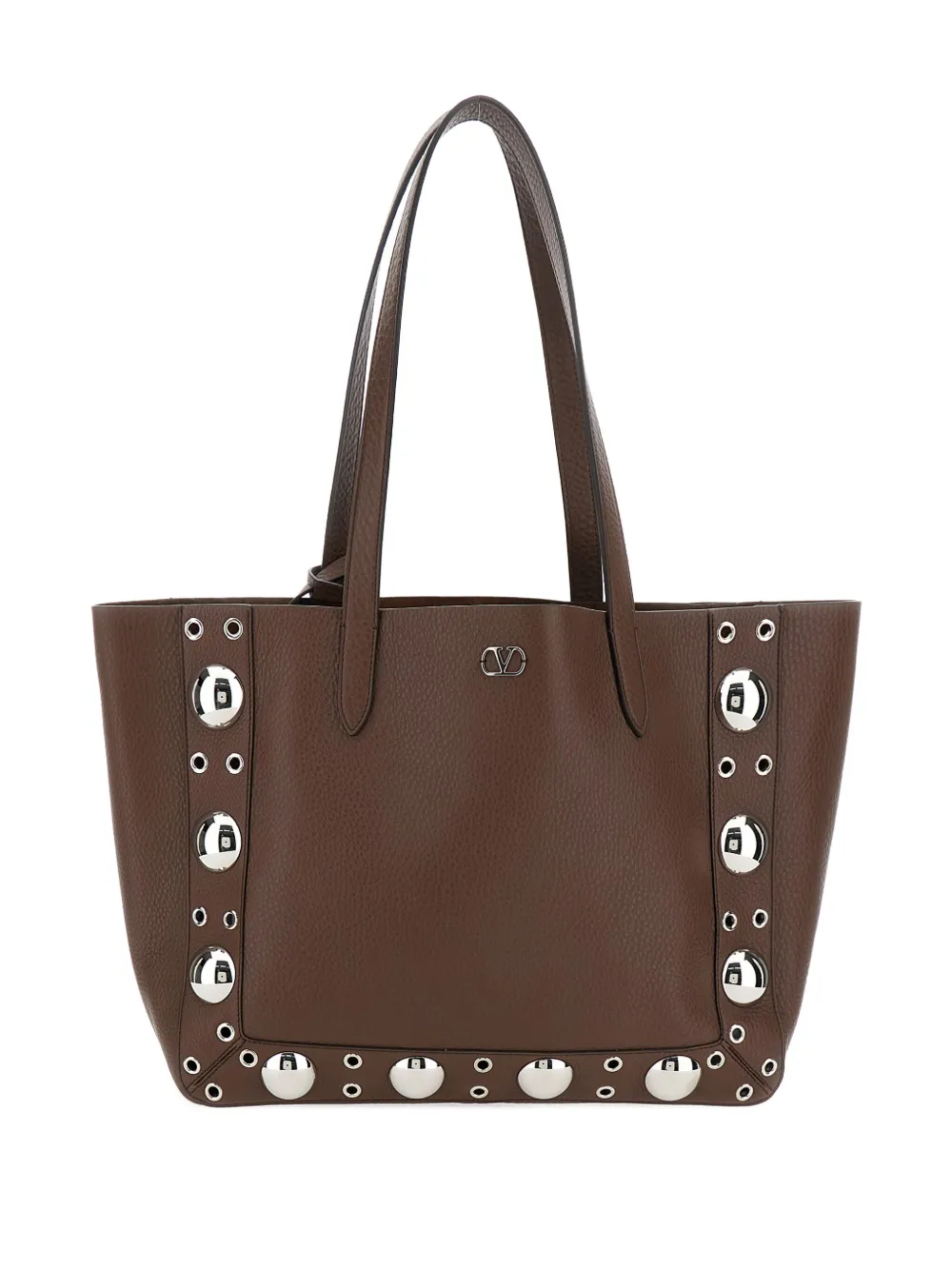 Valentino Garavani Pre-Owned stud-embellishment tote bag | Brown | Image 1