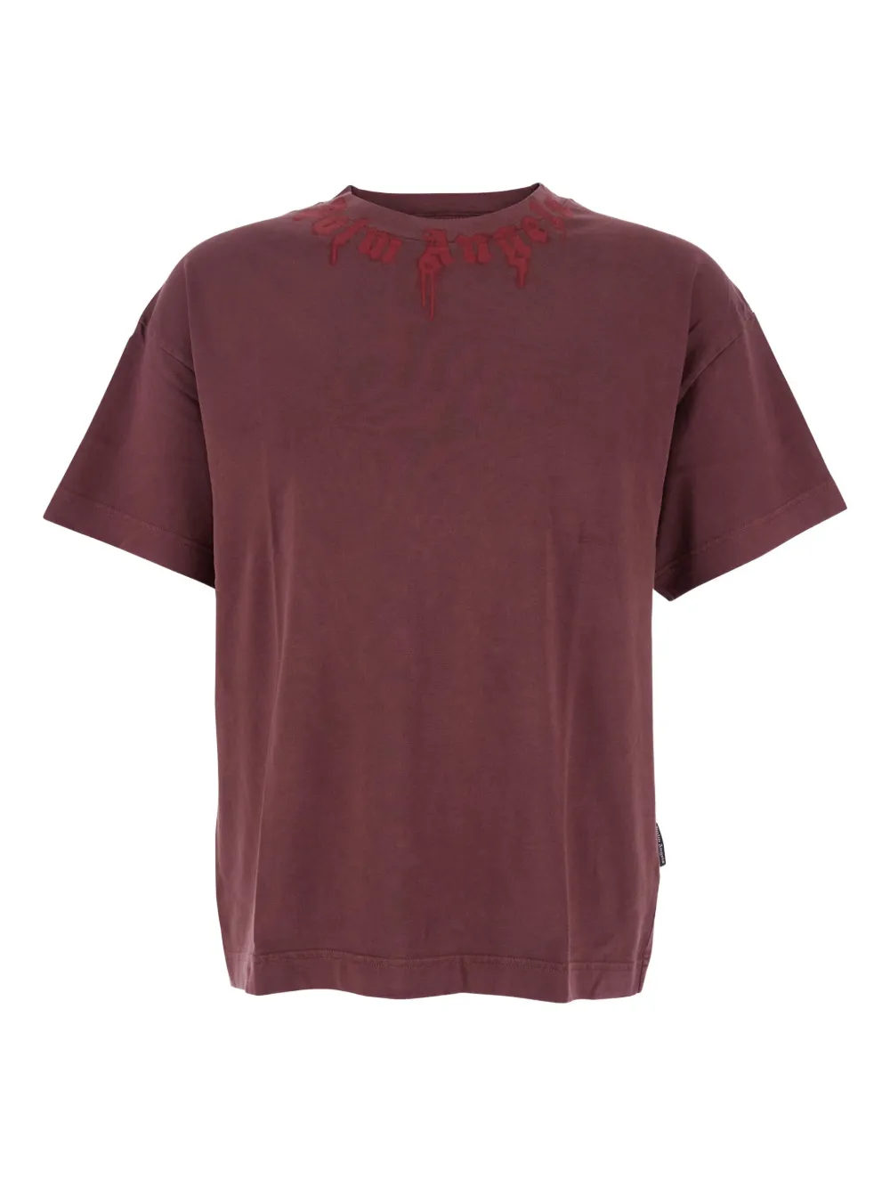 Palm Angels neck-logo T-shirt Rood