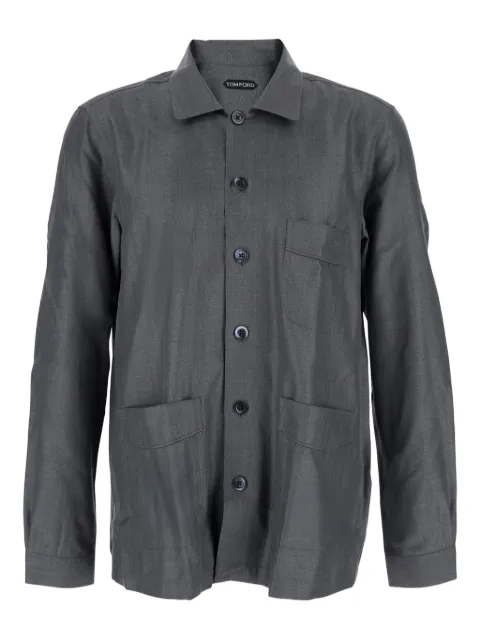TOM FORD double-pocket silk shirt