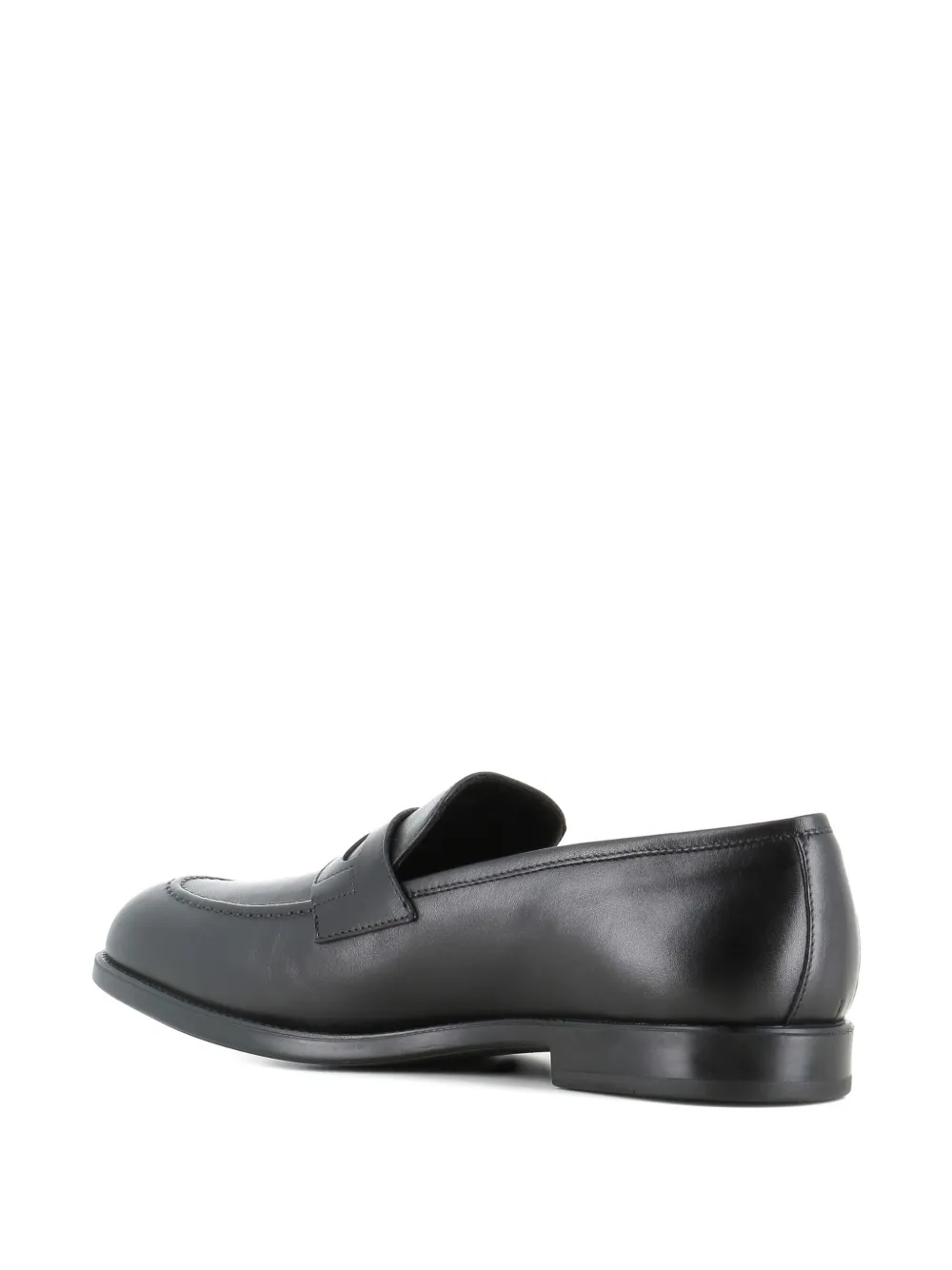 Alexander Hotto penny leather loafers Black