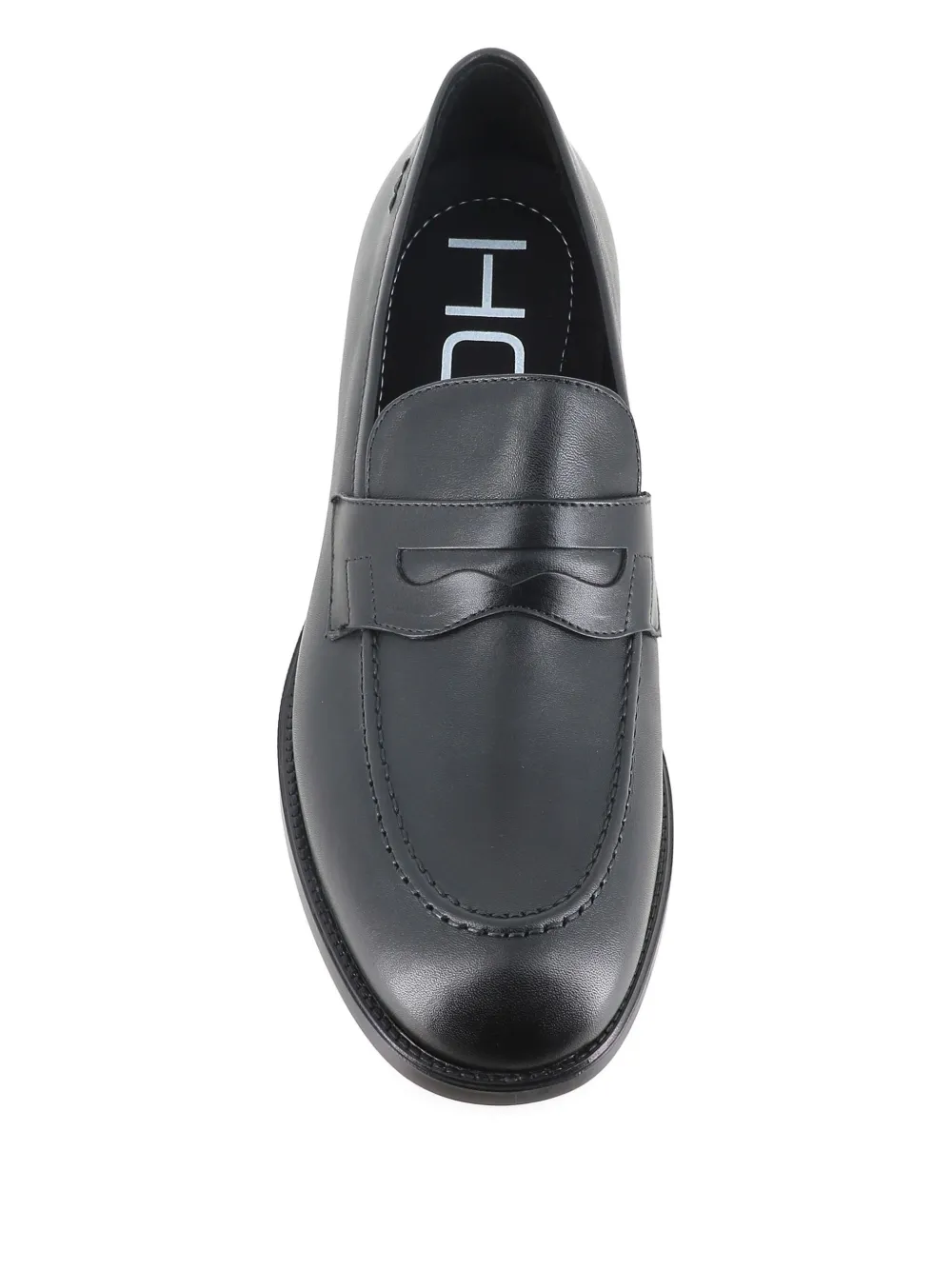 Alexander Hotto penny leather loafers Black