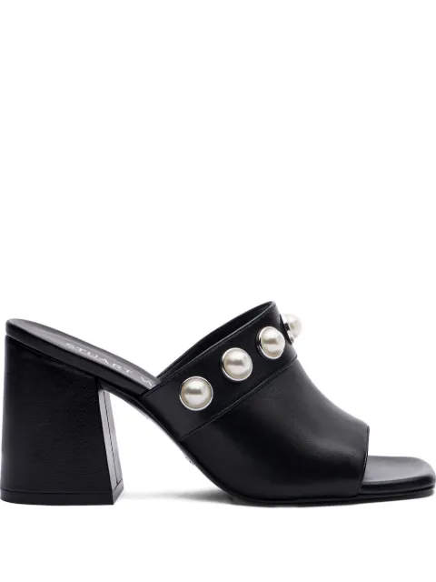 Stuart Weitzman 85mm Portia pearl-embellished sandals