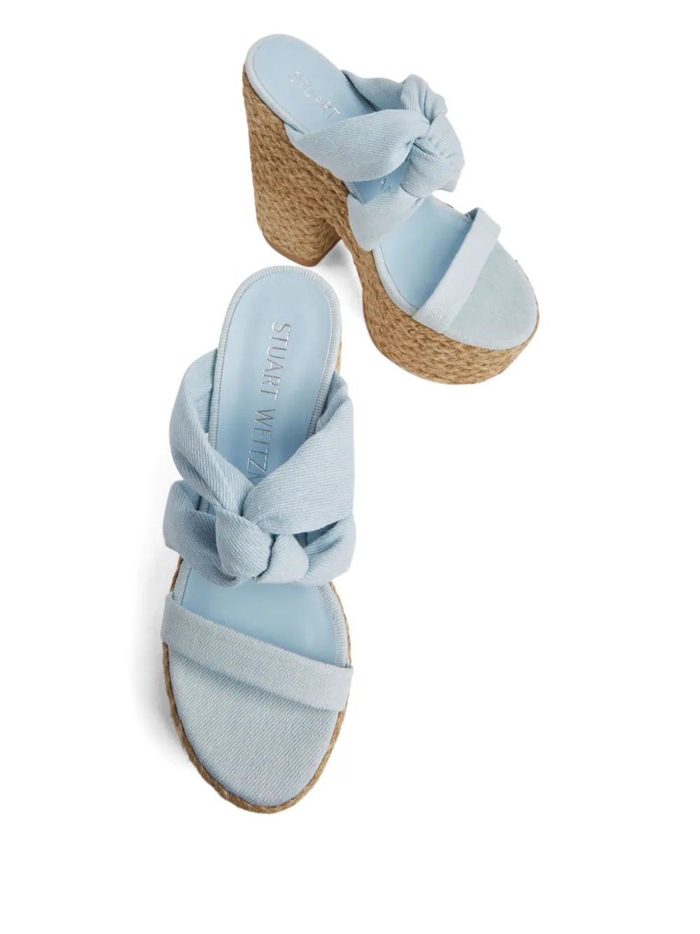Stuart Weitzman 145mm Playa Sohigh Sandals In Blue
