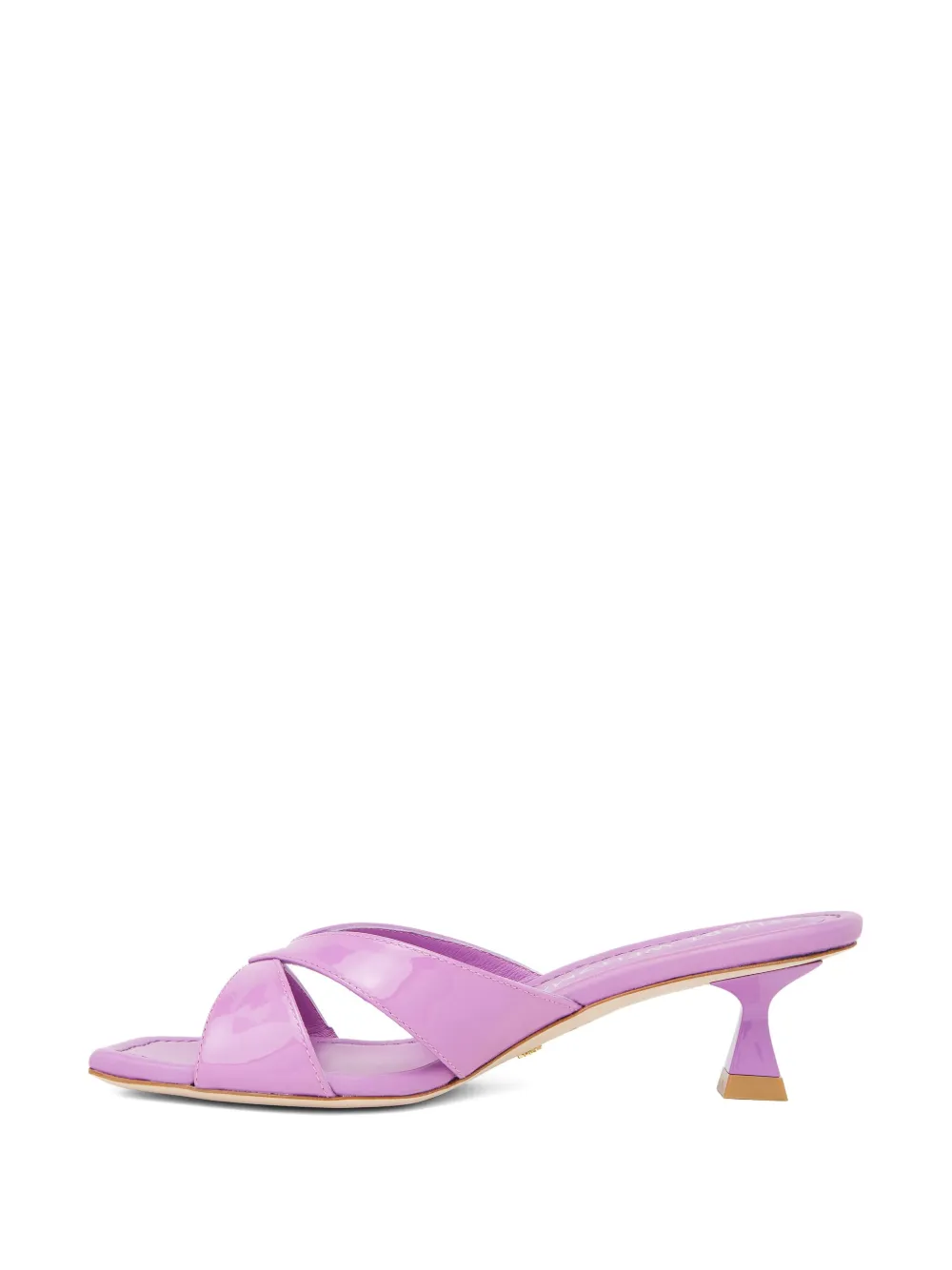 Stuart Weitzman 50mm Miami Xcurve Cutout-crossover Sandals In Purple