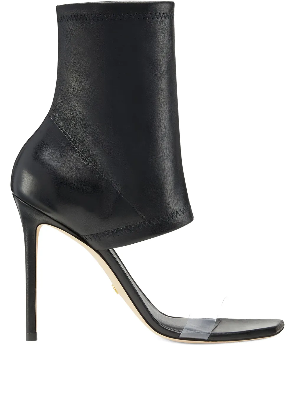 Stuart Weitzman 110mm Frontrow Stretch-strap Sandals In Black