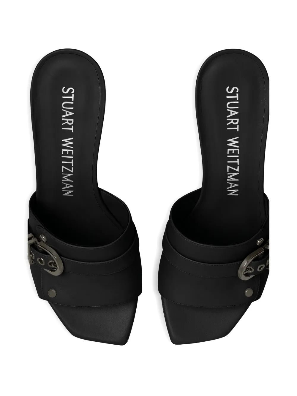 Stuart Weitzman 75 mm Maverick sandalen Zwart