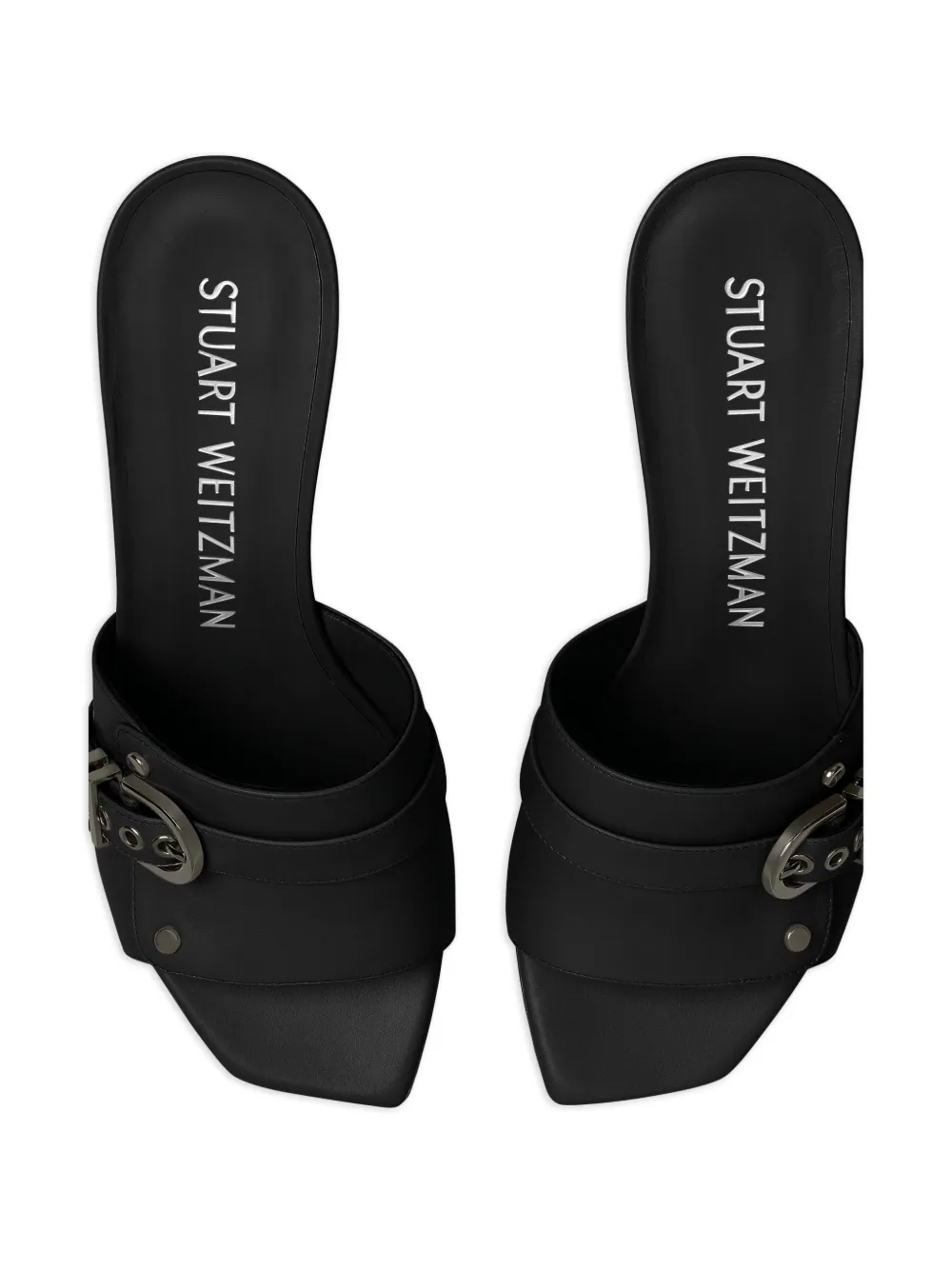 Stuart Weitzman 75 mm Maverick sandalen Zwart
