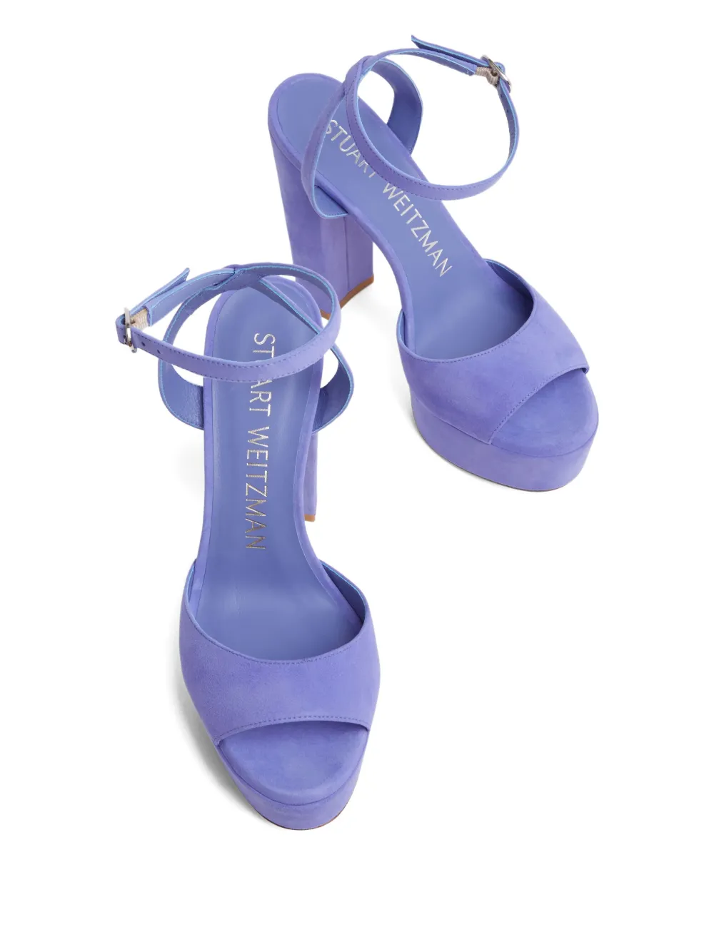 Stuart Weitzman 125mm Ryder Ii Sandals In Purple
