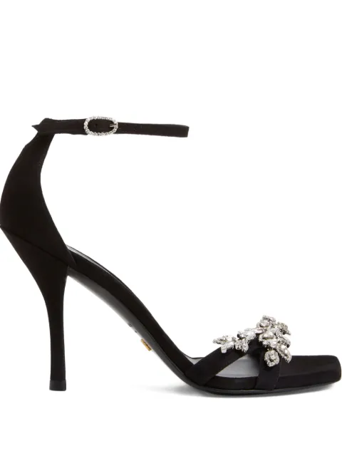 Stuart Weitzman 100mm Nudist Vow crystal-embellished sandals