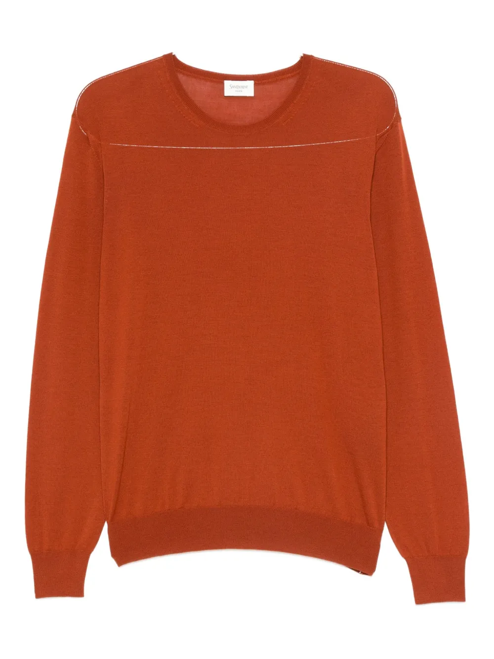 Saint Laurent Wool Sweater In Brown