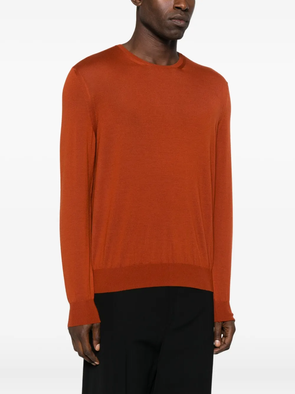Saint Laurent Wool Sweater In Brown