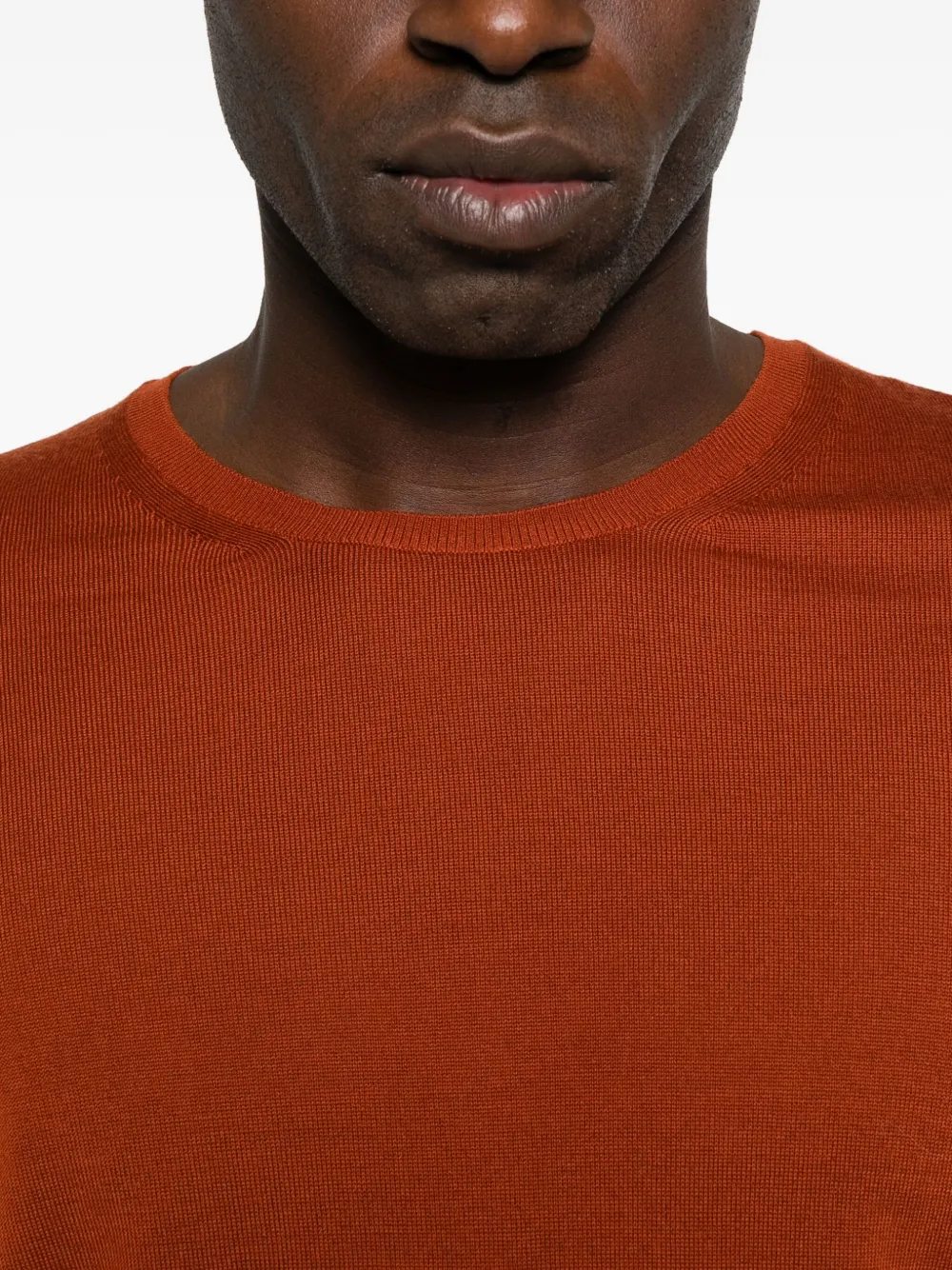 Saint Laurent Wool Sweater In Brown