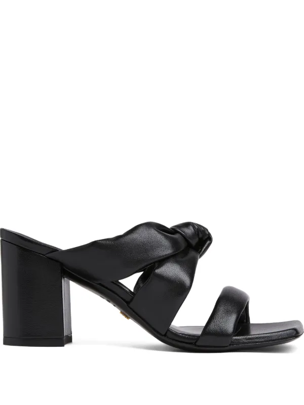 Stuart Weitzman 75mm Playa Mules in Black