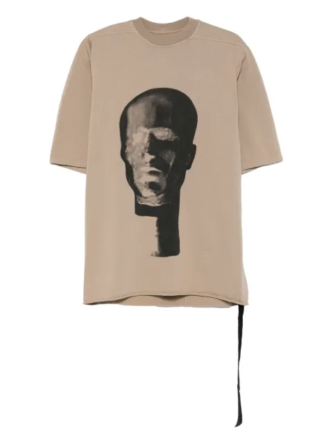 Rick Owens DRKSHDW graphic-print raw-cut t-shirt