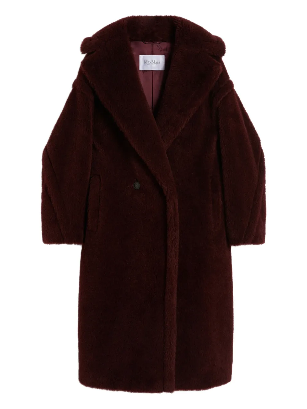 Max Mara teddy double-breasted coat | Red | Image 1
