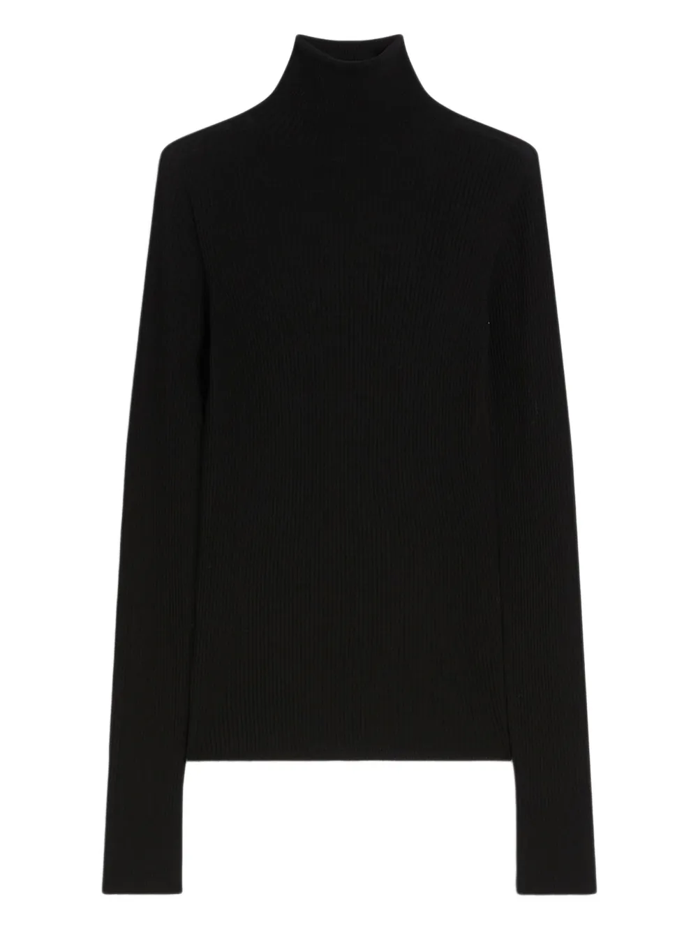 Sportmax ribbed turtleneck top | Black | Image 1