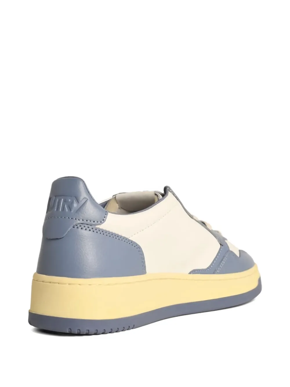 Autry Medalist perforated leather low-top sneakers Wit