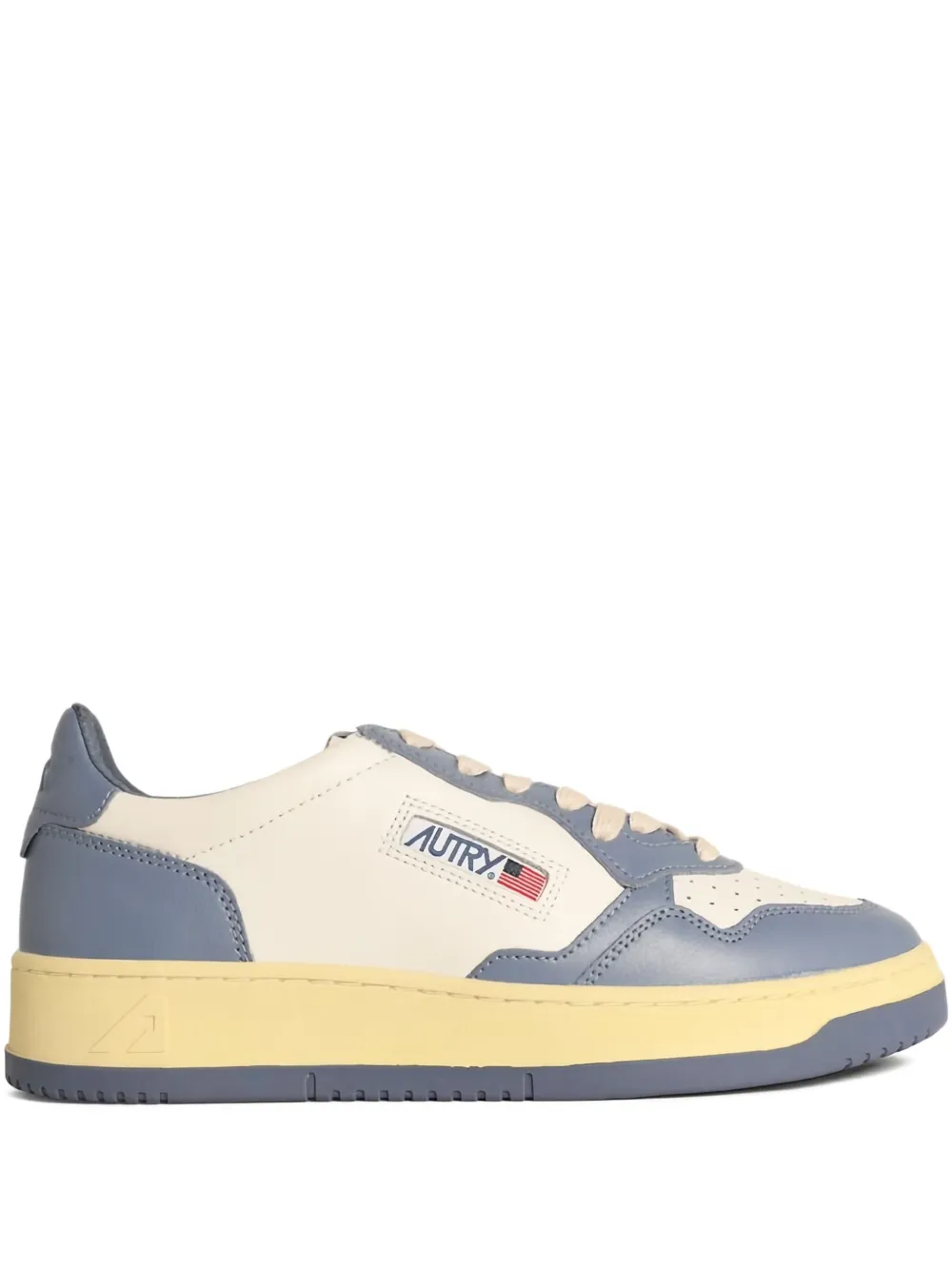 Autry Medalist perforated leather low-top sneakers White