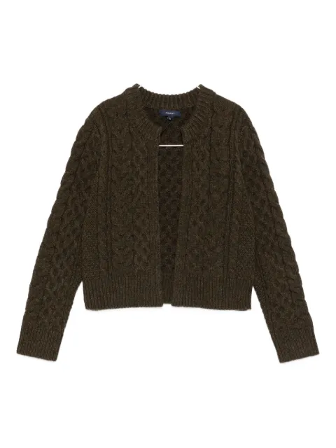 Soeur cable-knit virgin-wool cardigan
