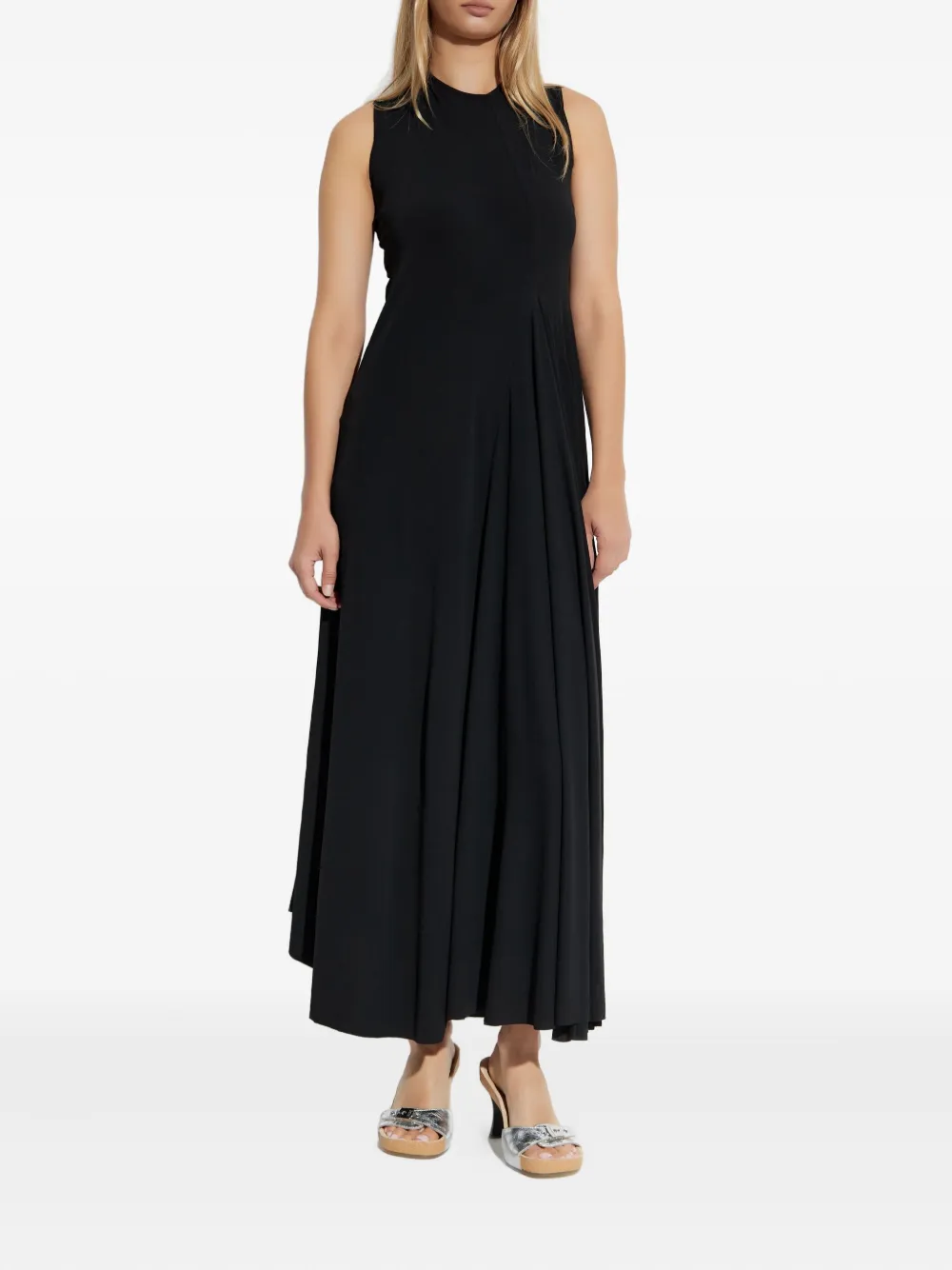 Balenciaga Geplooide maxi-jurk Zwart
