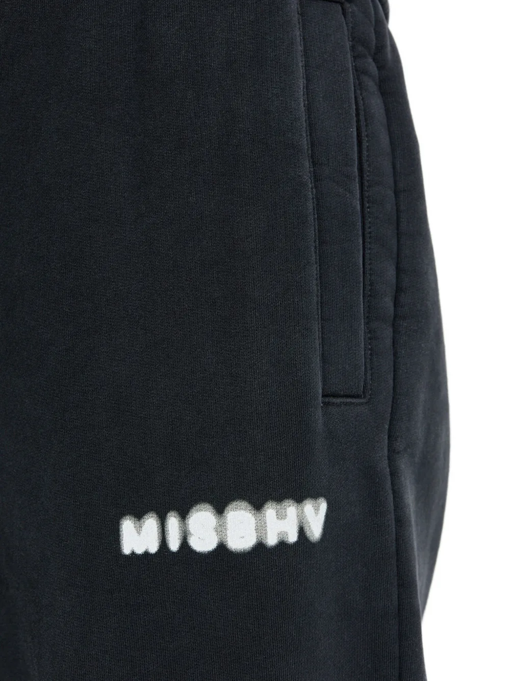 Misbhv Logo-print Drawstring Track Pants In Black