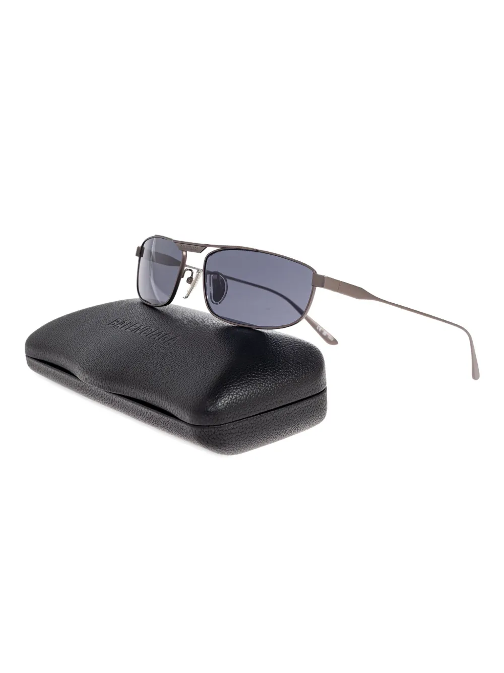 Balenciaga Eyewear Zonnebril met rechthoekig montuur - Zilver