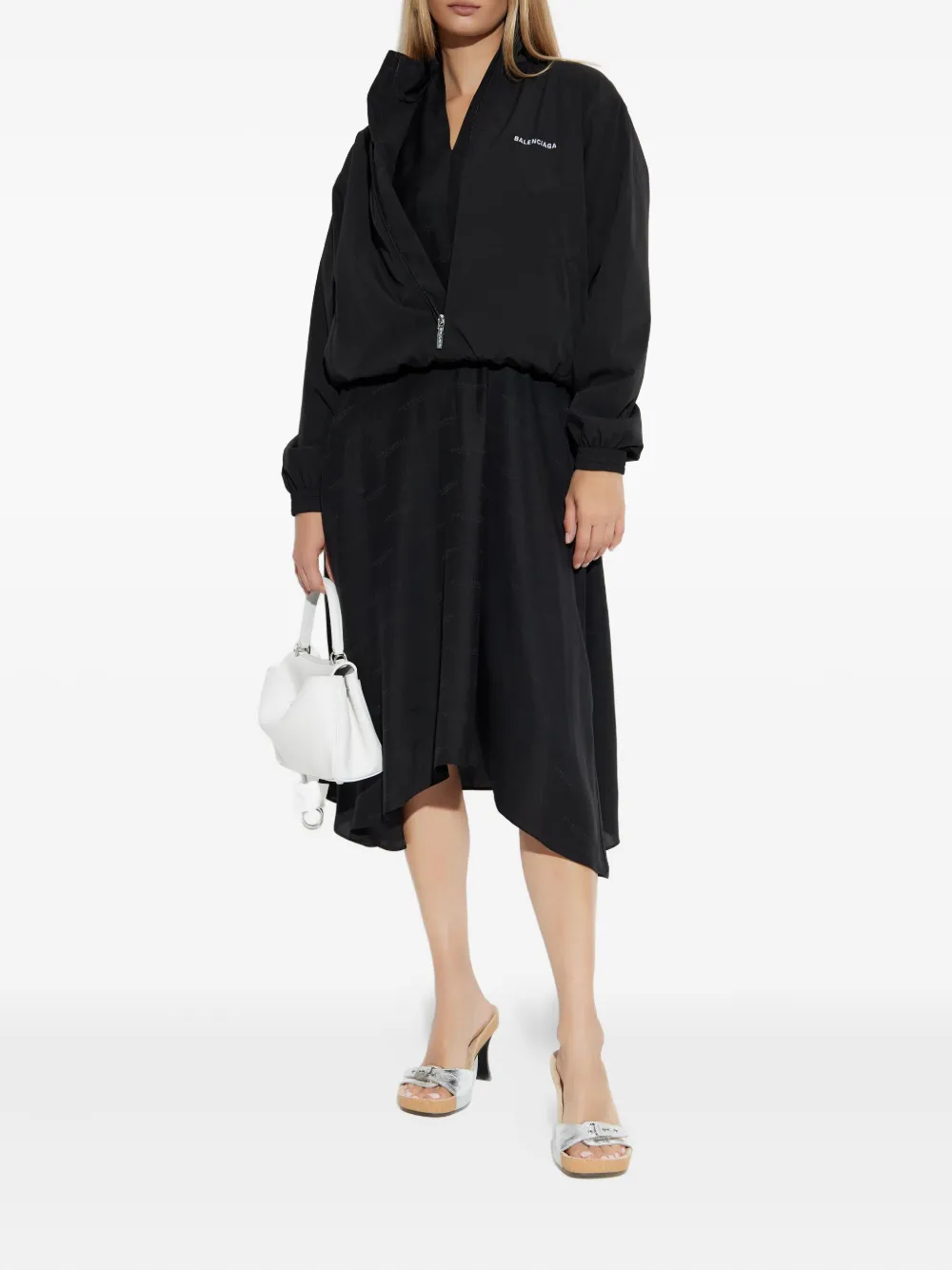 Balenciaga logo-embroidered elastic-cuffed jacket | Varsity Jackets | Image 2