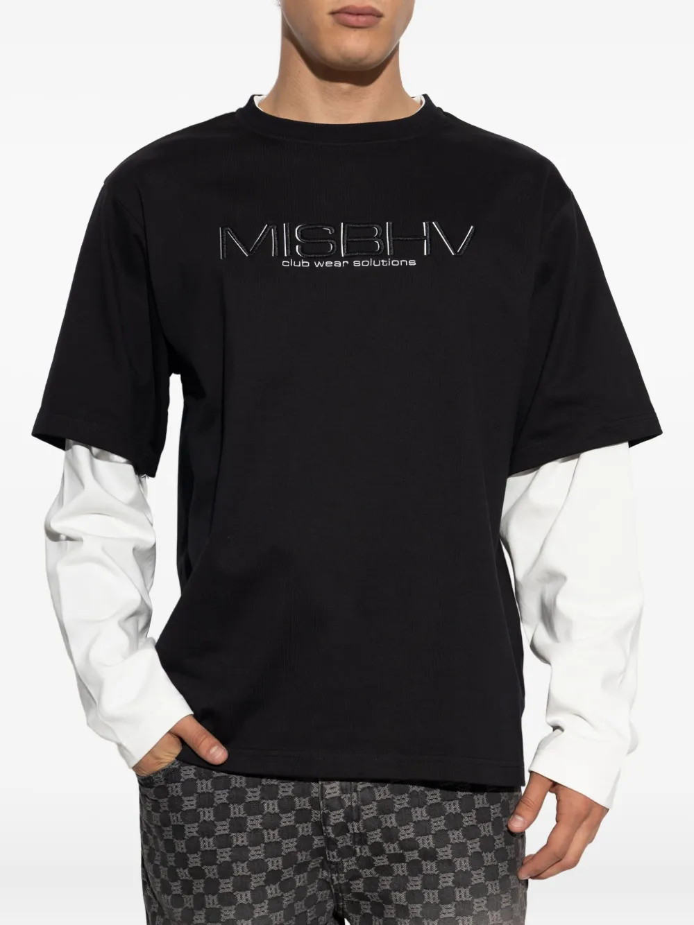 MISBHV T-shirt met logo Zwart