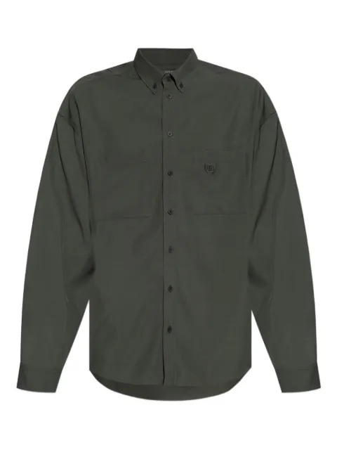 Balenciaga embroidered-pocket shirt