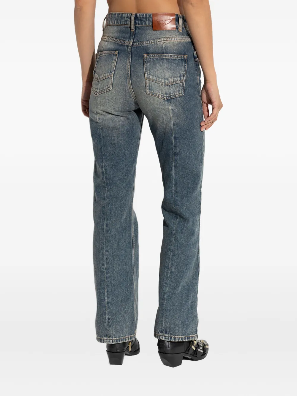 Zadig&Voltaire Straight jeans met vervaagd effect Blauw