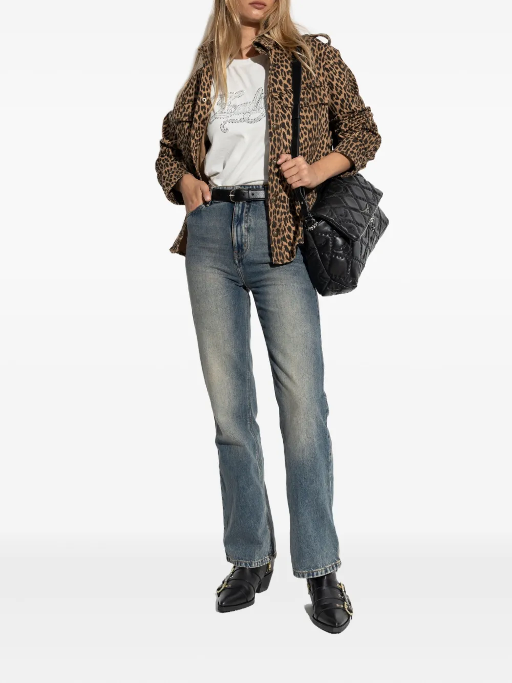 Zadig&Voltaire faded straight-leg jeans - Blauw