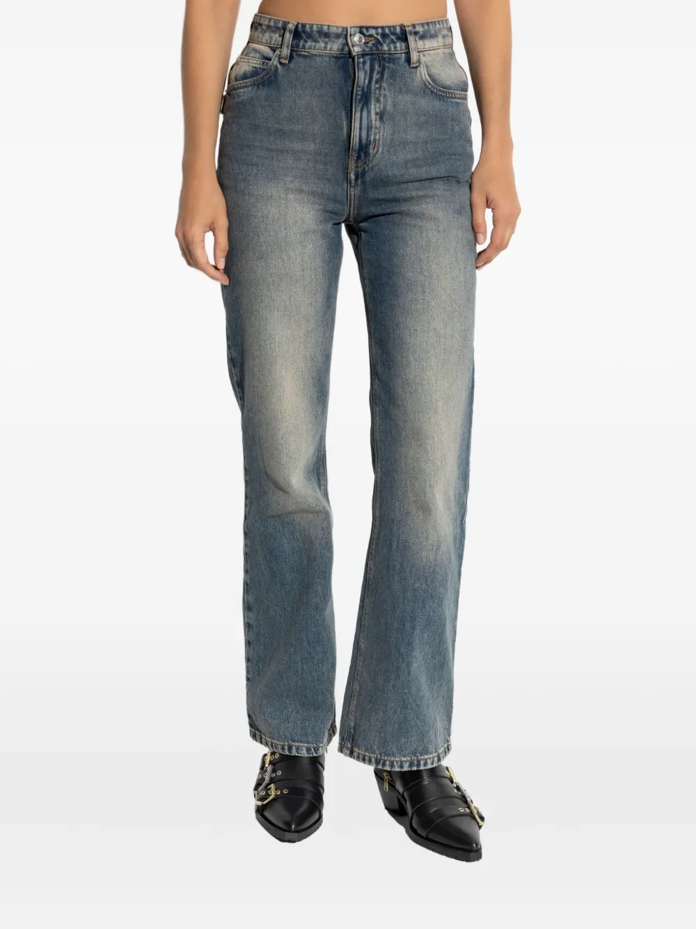 Zadig&Voltaire Straight jeans met vervaagd effect Blauw