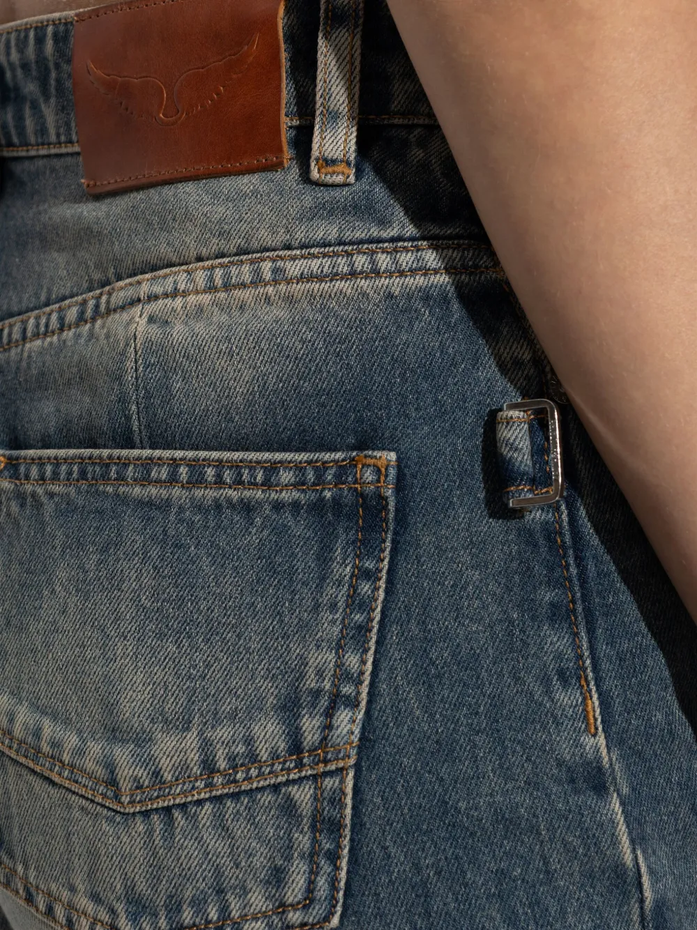 Zadig&Voltaire Straight jeans met vervaagd effect Blauw