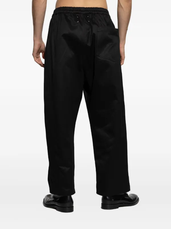 Maison Margiela pleat-detailed Drawstring Trousers | Black