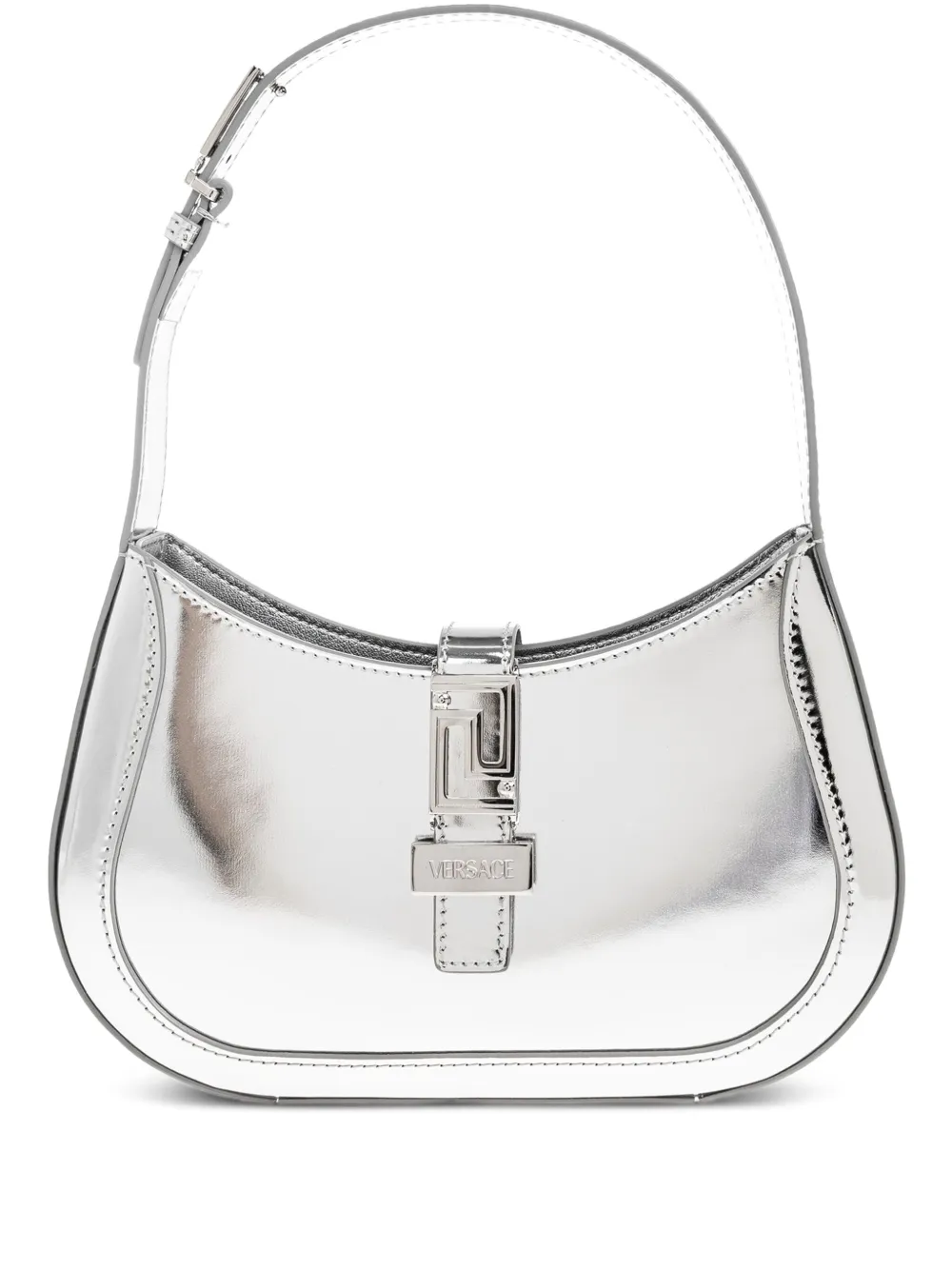 Versace Greca Goddess metallic tote bag | Silver | Image 1
