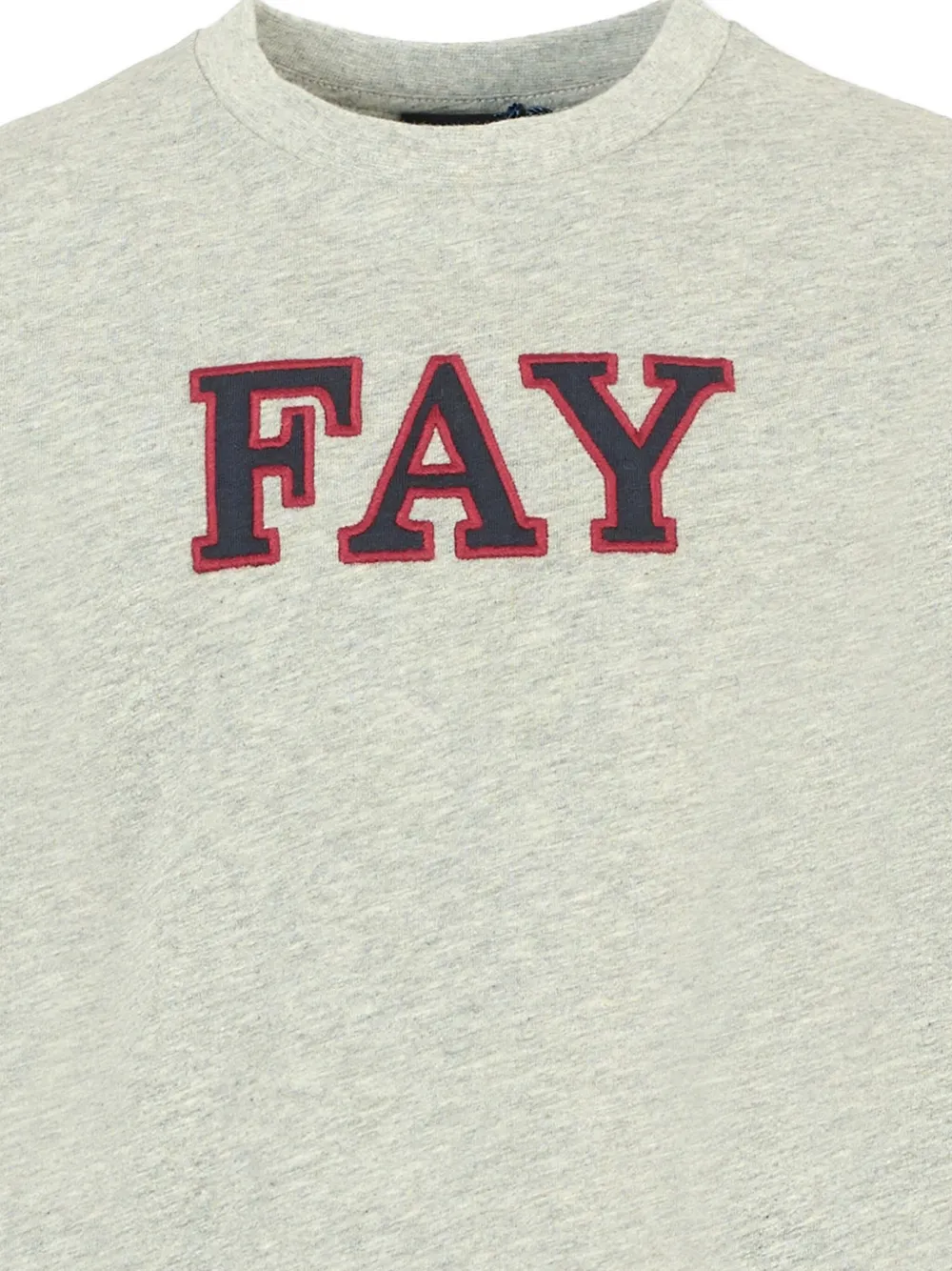Fay Kids T-shirt met logo Grijs
