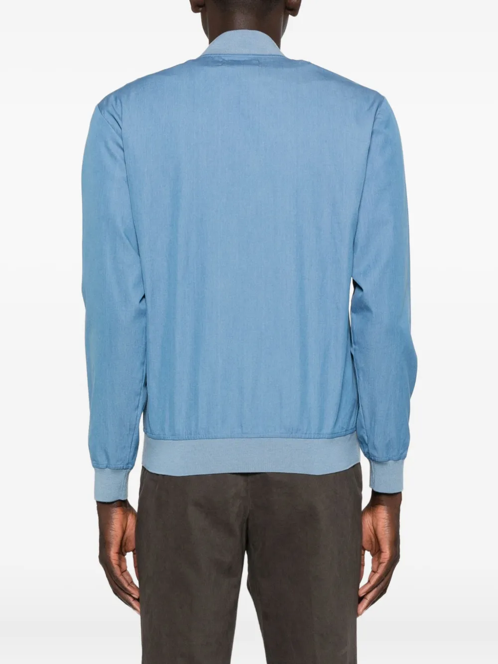 Kiton Bomberjack met rits Blauw