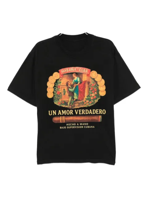 Melt graphic-print cotton T-shirt