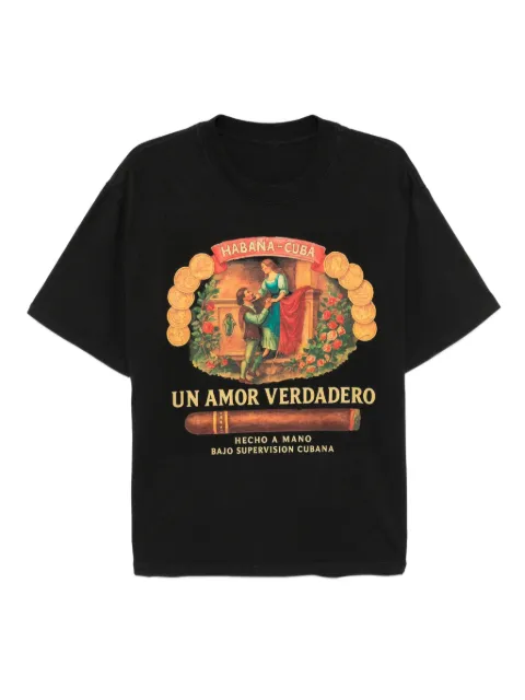 Melt graphic-print cotton T-shirt