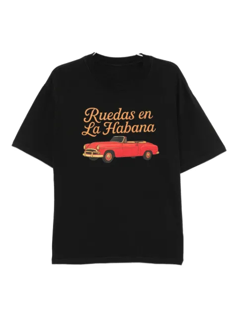 Melt graphic-print cotton T-shirt