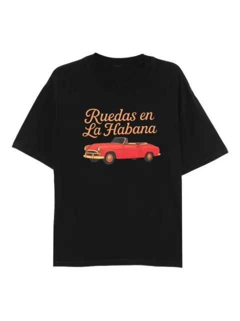 Melt graphic-print cotton T-shirt
