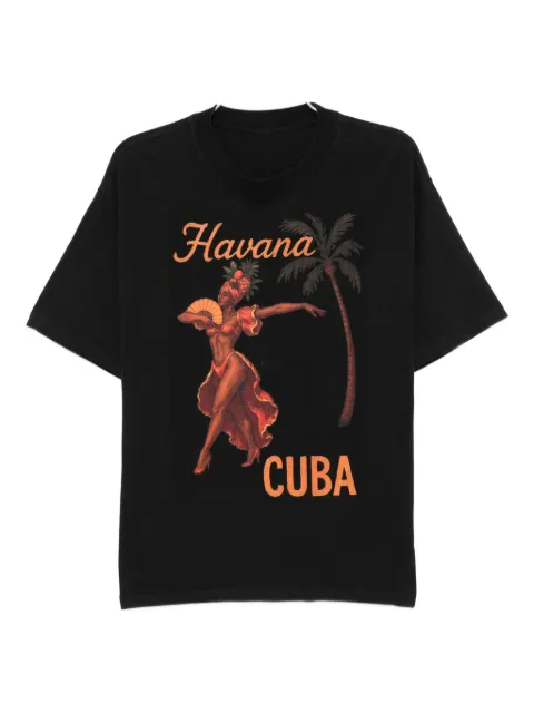 Melt graphic-print cotton T-shirt