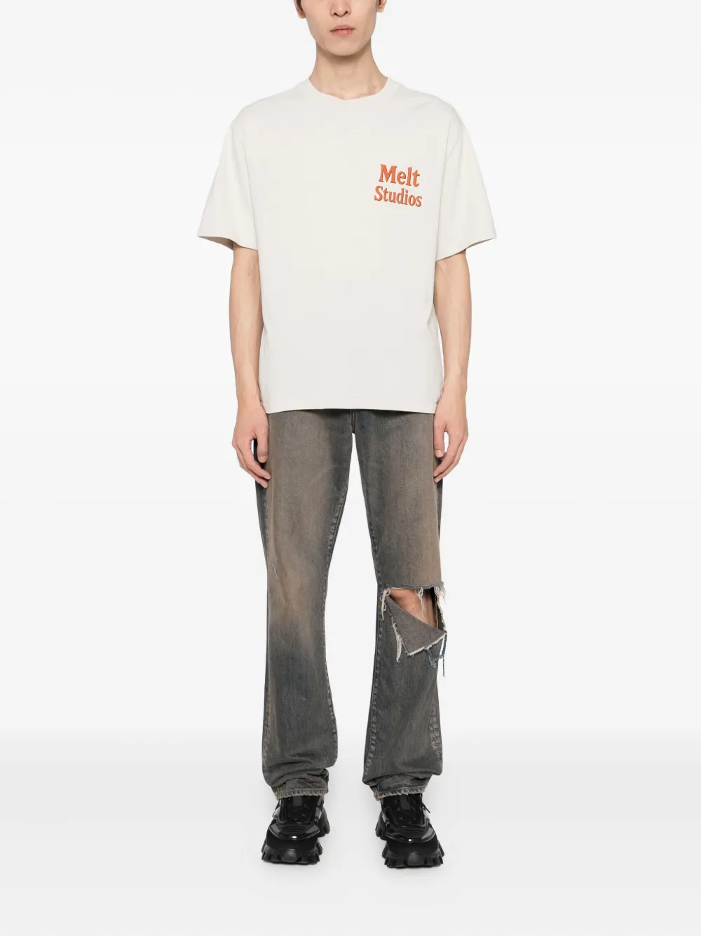 Melt t-shirt en coton à logo imprimé | T-shirts | Image 2
