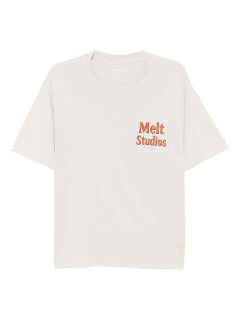Melt logo-print cotton T-shirt