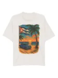 Melt graphic-print cotton T-shirt - Neutrals